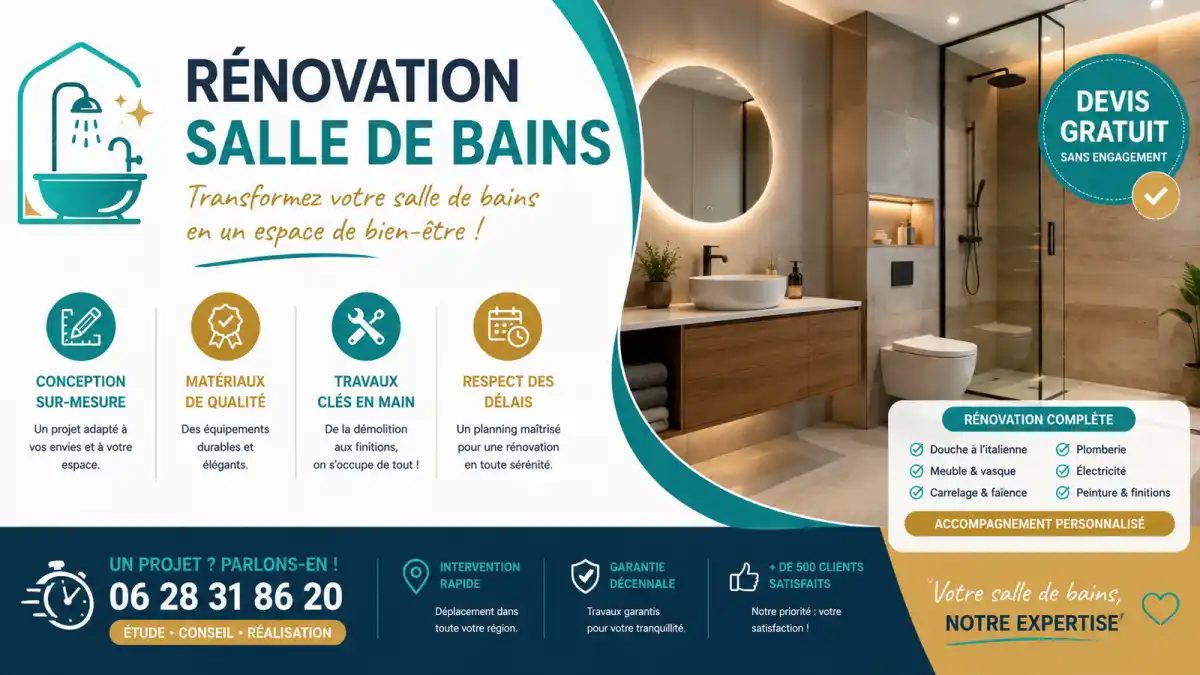 Création salle de bain à Marseille 13012 rénovation
