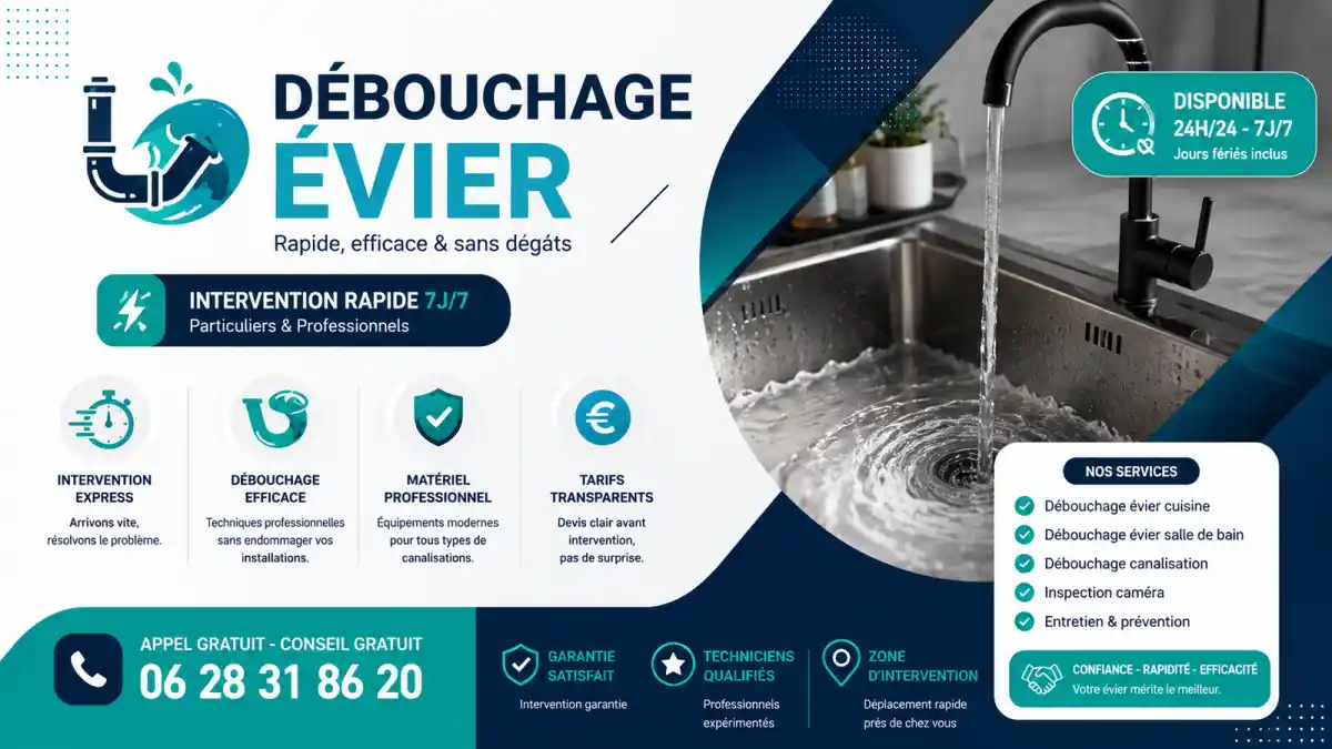 Débouchage évier à Ventabren urgence rapide
