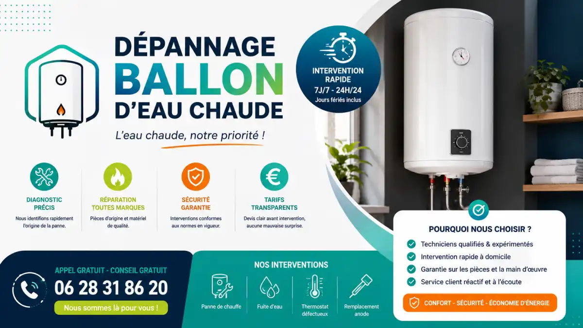 Dépannage ballon d’eau chaude à Sausset-les-pins