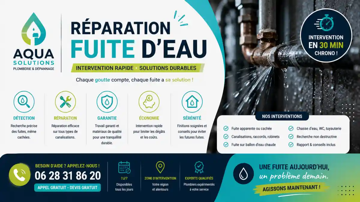 Dépannage fuite robinet à Vitrolles