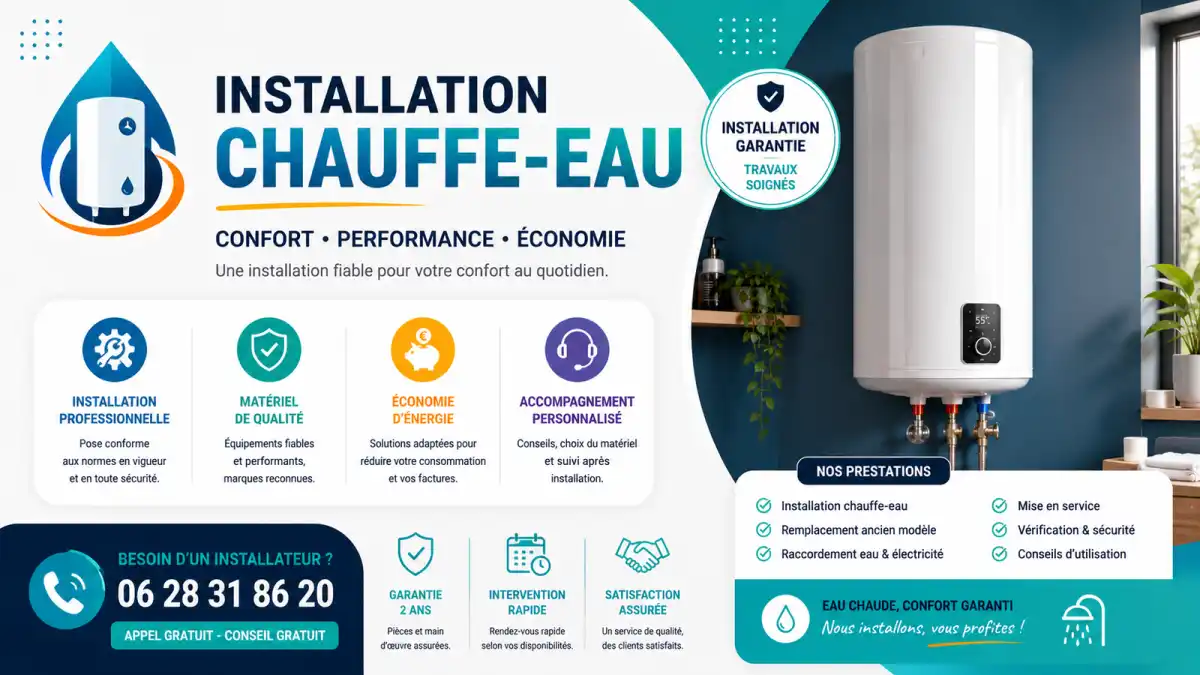 Installation chauffe-eau à Marignane